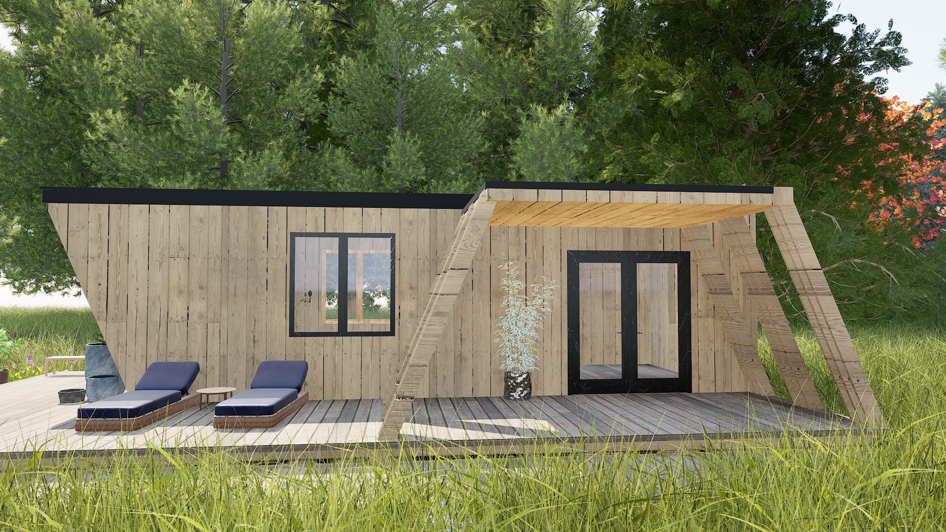 Two-Story Addition - Rear View